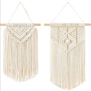 Set of two macrame wall hangings - boho wall decor